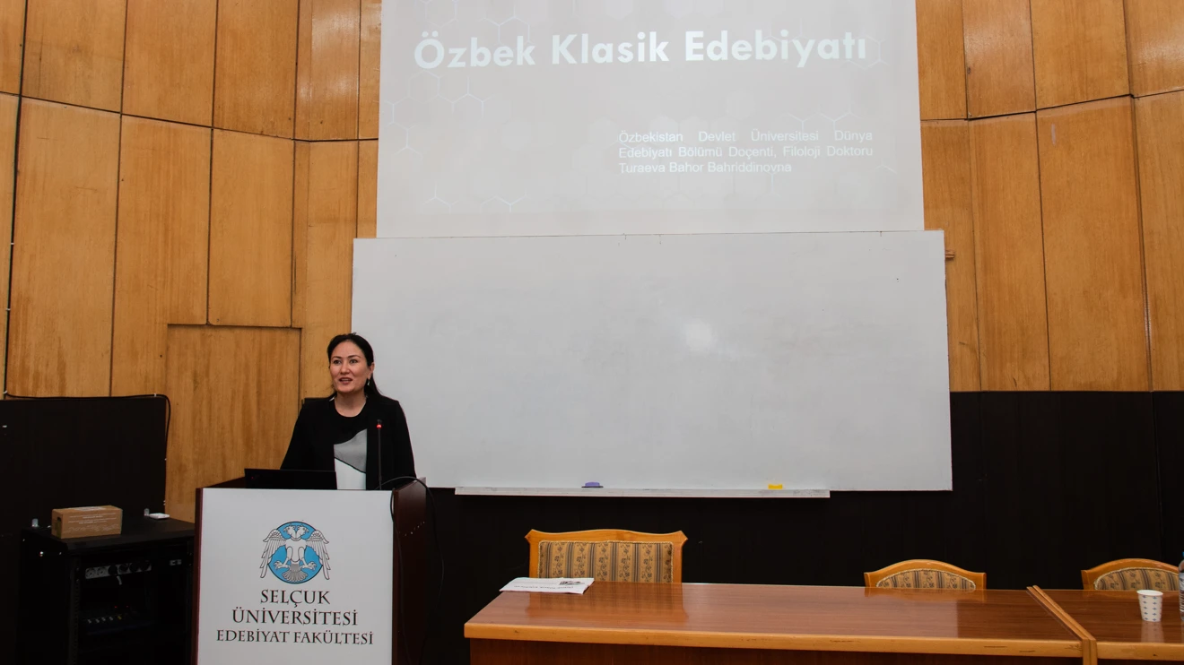 Selçuk Üniversitesinde ‘Nevai ve Shakespeare ile Özbek Edebiyatı’ anlatıldı